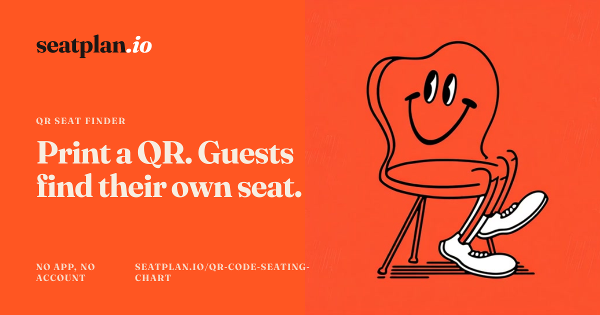 QR Code Seating Charts for Weddings & Events | SeatPlan.io